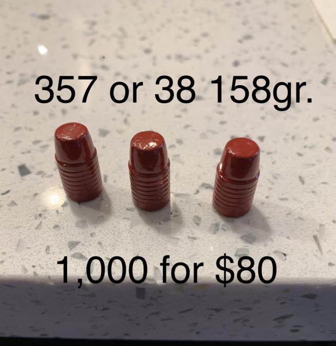 357 158gr. Casted projectiles | GUNPOST